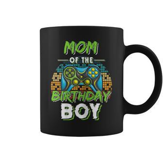 Mom Of The Birthday Boy Matching Video Gamer Birthday Party Coffee Mug - Monsterry