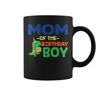 Mom Of The Birthday For Boy Saurus Rex Dinosaur Party Coffee Mug - Seseable