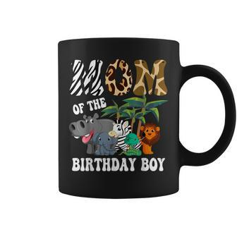 Mom Of The Birthday Boy Zoo Bday Safari Celebration Coffee Mug - Monsterry CA