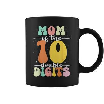 Mom Of The Birthday Girl Boy Double Digits 10Th Birthday Coffee Mug - Seseable