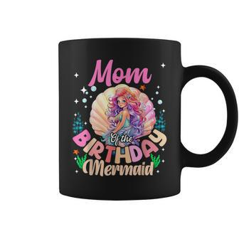 Mom And Dad Of The Birthday Mermaid Girl Family Matching Coffee Mug - Thegiftio UK