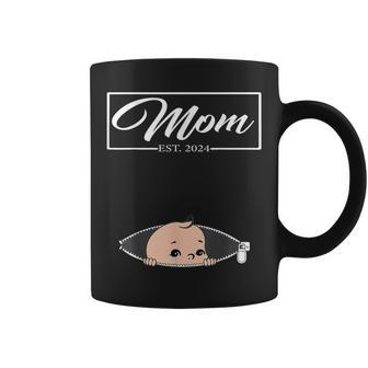 Mom Est 2024 Promoted To Mom 2024 Mother 2024 New Mom 2024 Coffee Mug - Seseable