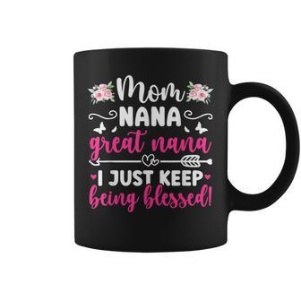 Mom Nana Great Nana Keep Getting Blessed Great Nana Coffee Mug - Thegiftio UK
