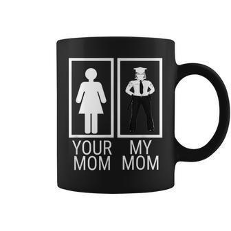 My Mom Is A Police Officer Proud Of Police Mom Coffee Mug - Monsterry