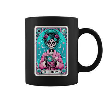 The Mom Tarot Card Skeleton Witch Mom Skull Mama Coffee Mug | Mazezy UK