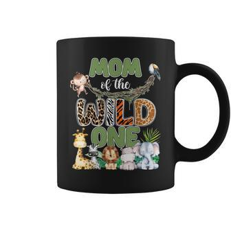 Mom Of The Wild One 1St Birthday Safari Family Matching Coffee Mug - Monsterry DE