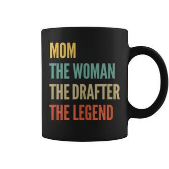The Mom The Woman The Drafter The Legend Coffee Mug - Monsterry DE