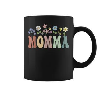 Momma Wildflower Floral Momma Coffee Mug - Monsterry