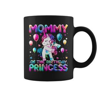 Mommy Of The Birthday Princess Girl Flossing Unicorn Mom Coffee Mug - Monsterry DE