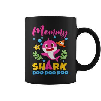 Mommy Of Birthday Shark Matching Oufit Party For Family Coffee Mug - Thegiftio UK
