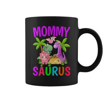 Mommy Saurus Birthday Boy Mom Dinosaur First Birthday Coffee Mug - Monsterry