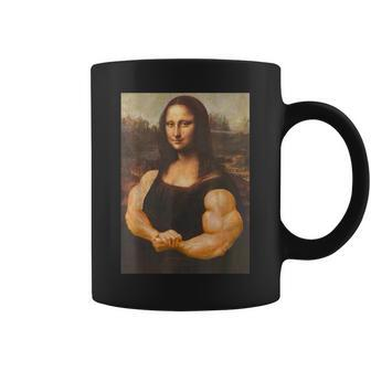 Mona Lisa Bodybuilding Muscle Gym Workout Outfits Coffee Mug - Thegiftio UK