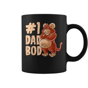 Monkey Dad Best Dad Bod Daddy Chimpanzee Ape Father's Day Coffee Mug - Monsterry