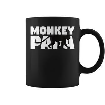 Monkey Papa For Monkey Lover Animal Father Monkey Dad Coffee Mug - Monsterry DE