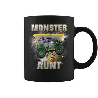 Monster Truck Aunt Monster Truck Are My Jam Truck Lovers Coffee Mug - Thegiftio UK