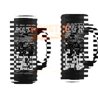 Monster Truck Monster Dad Día Del Padre Papá Papá Taza de café - Regaloses