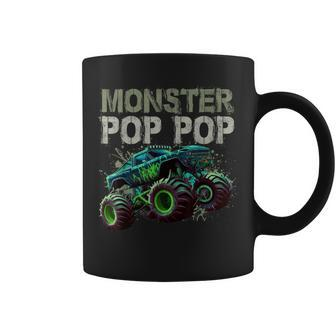 Monster Truck Pop Pop Family Matching Monster Truck Lovers Coffee Mug - Monsterry CA