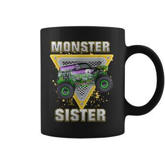 Monster Truck Sister Monster Truck Are My Jam Truck Lovers Coffee Mug - Thegiftio UK