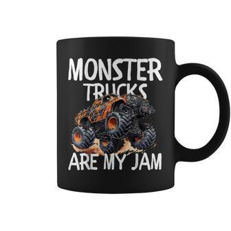 Monster Trucks Are My Jam Vintage Retro Monster Truck Coffee Mug - Monsterry DE