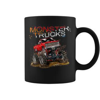 Monster Trucks For Toddlers Youth & Adults Retro Vintage Coffee Mug - Thegiftio UK