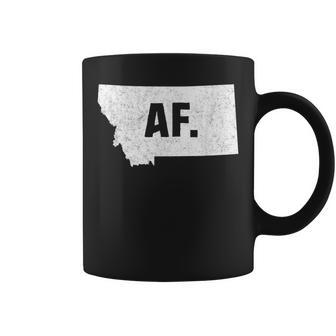 Montana Af Distressed Home State Coffee Mug - Monsterry