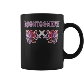 Montgomery Scottish Clan Lion Family Name Tartan Kilt Coffee Mug - Seseable