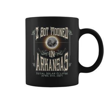 I Got Mooned In Arkansas Total Solar Eclipse 2024 Coffee Mug - Thegiftio UK