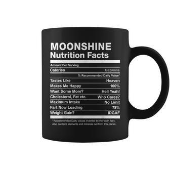 Moonshine Nutrition Facts Coffee Mug | Crazezy UK