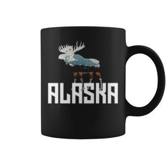 Moose Alaska Last Frontier Alaska Coffee Mug | Mazezy
