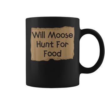 Moose Hunting Bull Hunter Gag T Coffee Mug - Monsterry CA