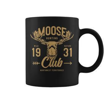 Moose Hunting Club Wild Nature Antlers Hunters Coffee Mug - Monsterry CA