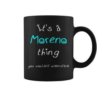 Moreno Last Name Family Names Coffee Mug - Seseable