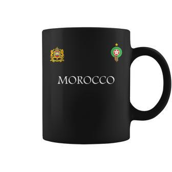 Morocco Flagintage Style Retro Morocco Football Morocco S Tassen - Geschenkecke