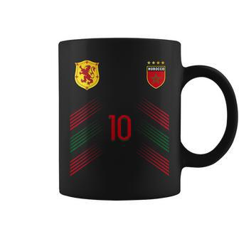 Morocco Soccer Fans Jersey Moroccan Flag Football Coffee Mug - Thegiftio UK