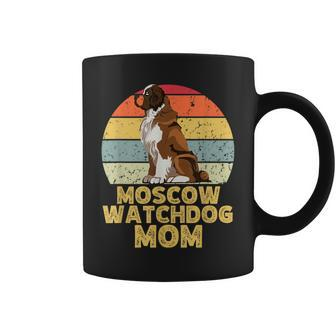 Moscow Watchdog Dog Mom Retro Style Dogs Lover Owner Coffee Mug - Monsterry DE