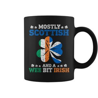 Mostly Scottish And A Wee Bit Irish St Patrick Day Coffee Mug - Thegiftio UK