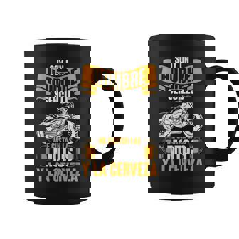 Motero Biker Motoristas Ride Me Gustan Las Motos Y La Cervez Taza de café - Regaloses