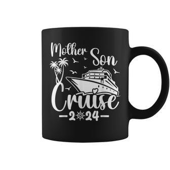 Mother Son Cruise 2024 Family Mom Son Matching Vacation Trip Coffee Mug - Seseable