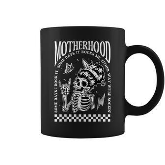 Motherhood Some Days I Rock It Skeleton Mom Life Coffee Mug - Seseable