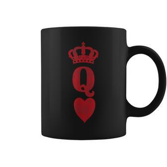 Mother's Birthday 2024 Queen Of Hearts Playing Card Costume Coffee Mug - Thegiftio UK