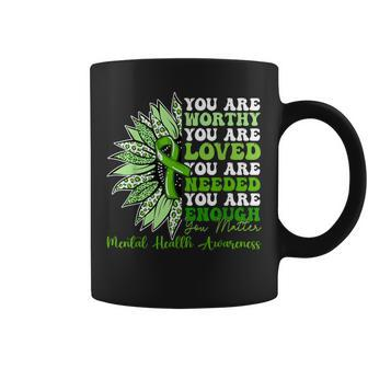 Motivational Support Warrior Mental Health Awareness Coffee Mug | Mazezy DE
