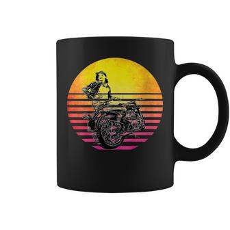 Motorbike Vintage Retro Motocross Racer Motorcycle Women Coffee Mug - Monsterry