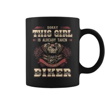 Motorcycle Babe Sorry I'm Already Taken By Hot Biker Coffee Mug - Monsterry CA