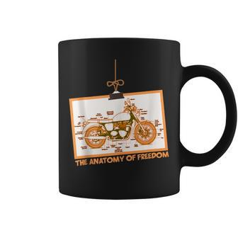 Motorcycle Lover Rider The Anatomy Of Freedom Coffee Mug - Monsterry AU