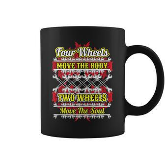 Move The Soul Motorcycles Biker Cool Saying Rider Dad Coffee Mug - Monsterry
