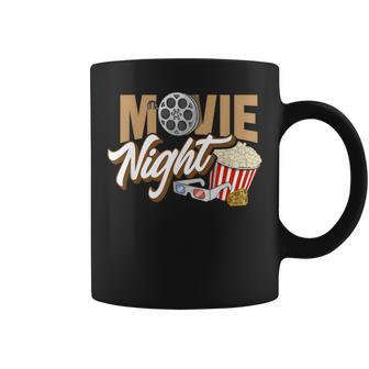 Movie Night Popcorn Movies Cinema Family Coffee Mug - Monsterry