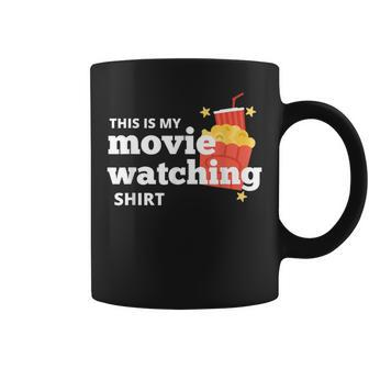 This Is My Movie Watching Popcorn Film Graphic Coffee Mug - Monsterry