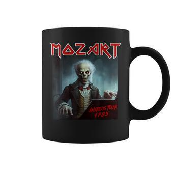 Mozart Heavy-Metal Vintage Sarcastic Music Coffee Mug - Monsterry