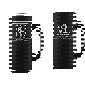 Mr Est 2023 Married Couple Husband Wife Mrs Wedding Mr Coffee Mug - Seseable