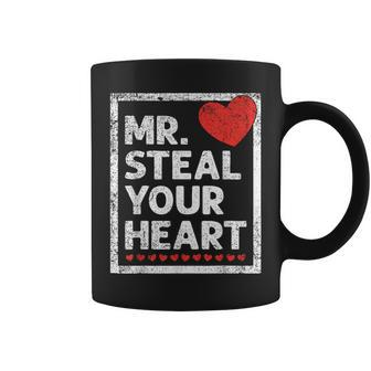 Mr Steal Your Heart Valentines Day Love Boys Coffee Mug - Monsterry